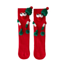 Chaussettes de Noël pour garçons et filles,-Aimant rouge de Noël