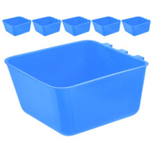 6Pcs Hängande Kycklingbur Fågelmatningsskål Kaninbur Fodringsskål