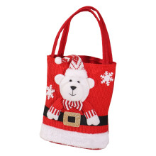 Sacs cadeaux de noël en feutre, sac de rangement père noël-ours