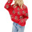 Pull élégant pour femmes avec motif de renne, pull à-Rose S 5