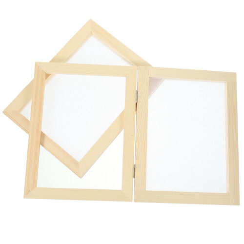 2St Pappersframställningsform Papper Galler Ram För Hantverk DIY