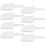 8Pcs Mini Scoops Clear Food Serving Scoop 10