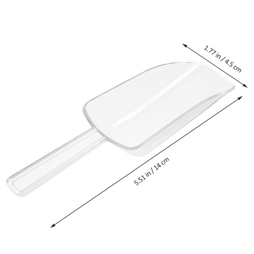 8Pcs Mini Scoops Clear Food Serving Scoop 1