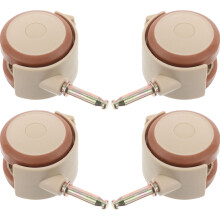 4Pcs Gummihjul För Bäddbar Möbler, Antislir Med Broms, Ljuda Däck