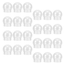 24St Transparante Vulbare Kerst Snow Globes Van Lichtgewicht Plastic