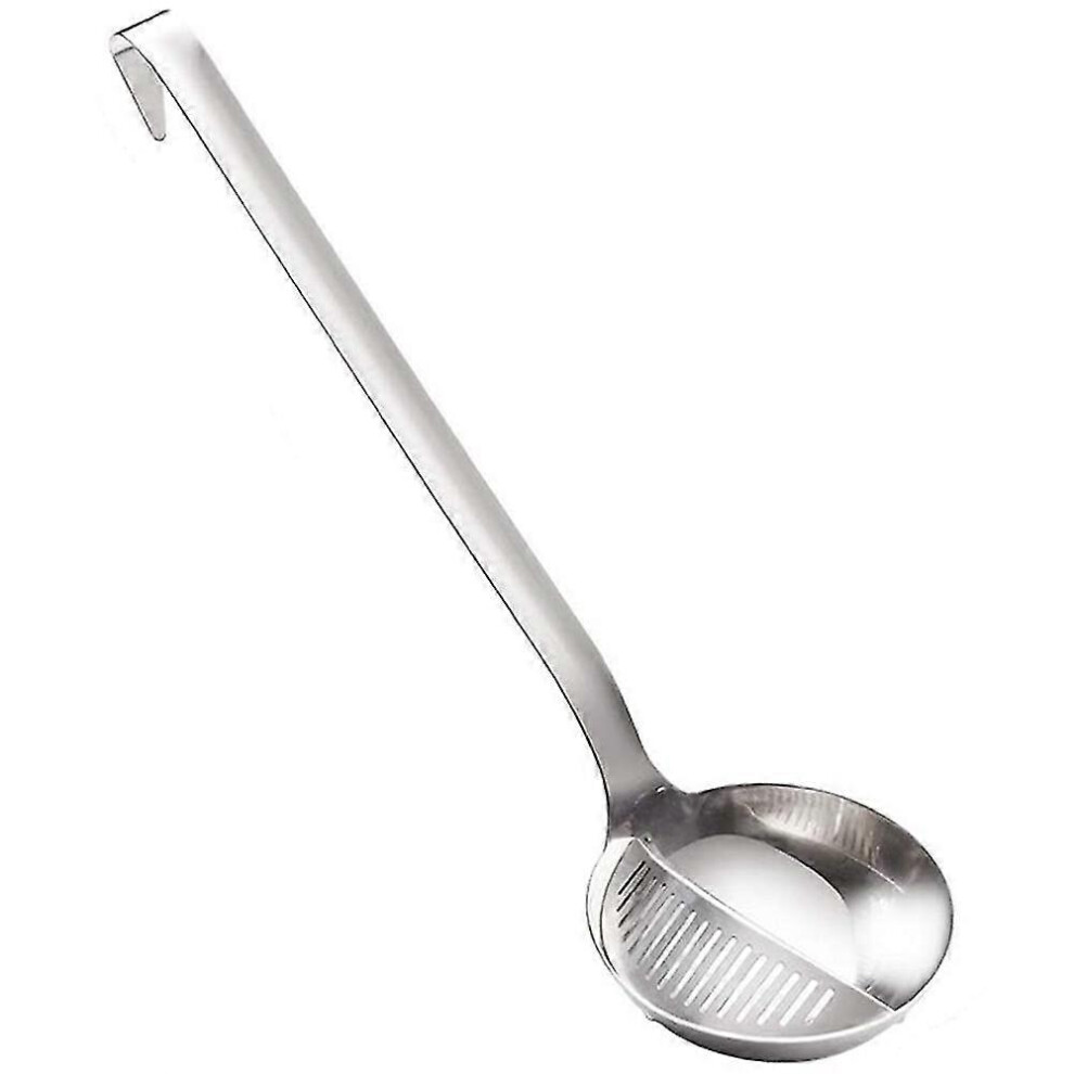 Kikidex (As Show, One Size) Stainless Steel Spoon Skimmer & Ladle,Slotted Soup For Hotpot Filter Kitchen Tool,Unique & Comforta