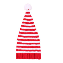 Gestrickte Weihnachtselfen-Mütze für-rotes und weißes Gitter
