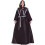 Costume de Cosplay de sorcière d'halloween, Cape à capuche,-Noir 4
