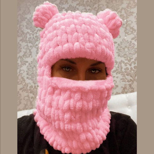 Gebreide muts Dames Wintermuts Wollen muts Leuke cosplay-kikker 2