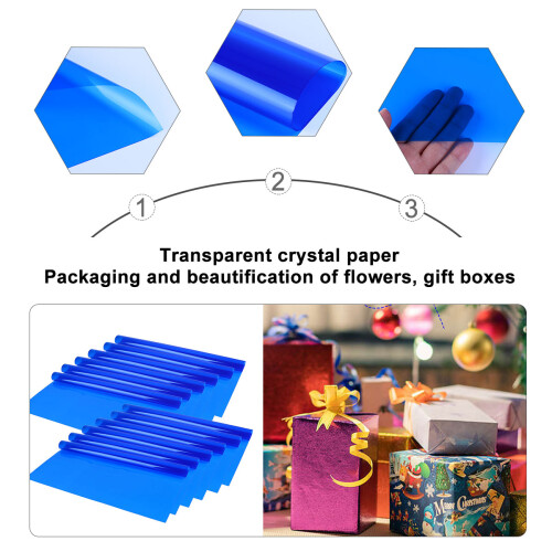 Blaues Wasserfestes Geschenkpapier Verpackung 2