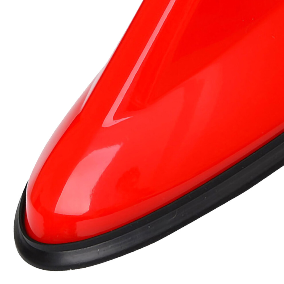 Abs Shark Fin Car Roof Antenna For Radio Signal Enhancement Red 3671357284176