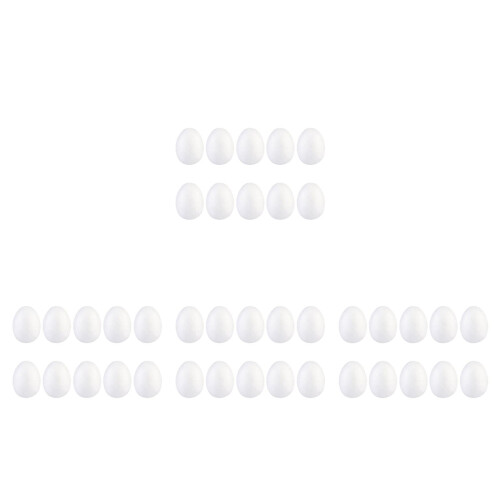 200 Stuks Schilder Ei DIY Decoratie (Wit, 5 Cm) 2