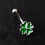 2 Navelring Menselijk Lichaam Piercing Sieraden Klaverblad 10