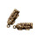 2 Stuks Brave Hangsieraad Thuisdesktop Goudkleurig 8