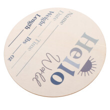 Wood Monthly Milestone Discs For Newborn Photo And Growth Keepsake