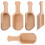 5Pcs Practical Chocolate Wooden Scoops for Tea Milk 5