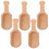 5Pcs Practical Chocolate Wooden Scoops for Tea Milk 3