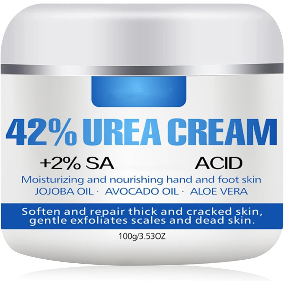 Cream Urea 42% Foot Cracked Heel | Feet & Hand, Callus Remover | Dry & Hard Skin, - 100G