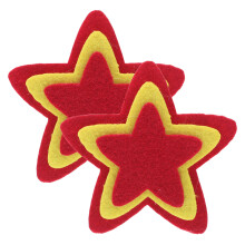 2Stk Stern-Armbinde Fünfzackig Tanz Armband Filz Für Kinder Party