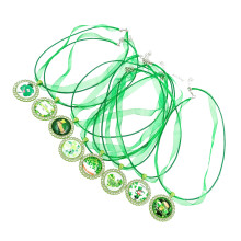9 Pièces Décoratif Pendentifs Courtes Vert Pour Fête