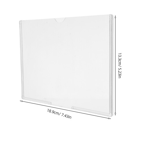 Rígida De Plástico 7.4" X 5.2" Para De 2