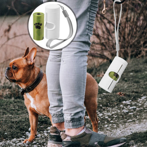 Set Distributore Portatile Per Sacchetti Rifiuti Per 2