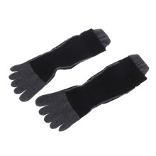 De Sport Doigts En Coton Respirant Noir