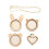 5 Unidades Ponto Cruz 4,5 Cm Com Enfeites E Corrente 8
