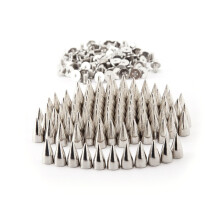 100 Unidades Espigões Cônicos 7x14 Mm Metal Com Para Couro