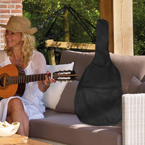 Bolsa Impermeável De Lona Oxford 41 Polegadas Para Violão Folk Preto 2