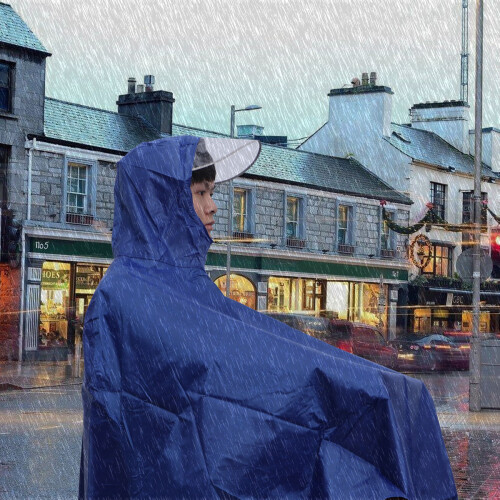 Poncho De Chuva Com , Impermeável Refletivo, Capa 1