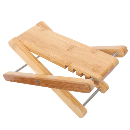 Bamboo Beauty Ajustável Dobrável Para Pedicure E Unhas