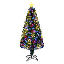 4 FT Pre-lit Fiber Optic Artificial Christmas Tree w/ Star Topper Decor