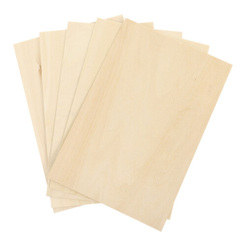 5 Unidades Balsa Compensado Para Pirografia E Artesanato 2