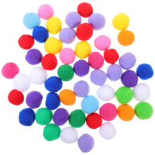 100 Unidades 4 Cm Pom Poms Sortidos Para Gatinhos E Artesanato