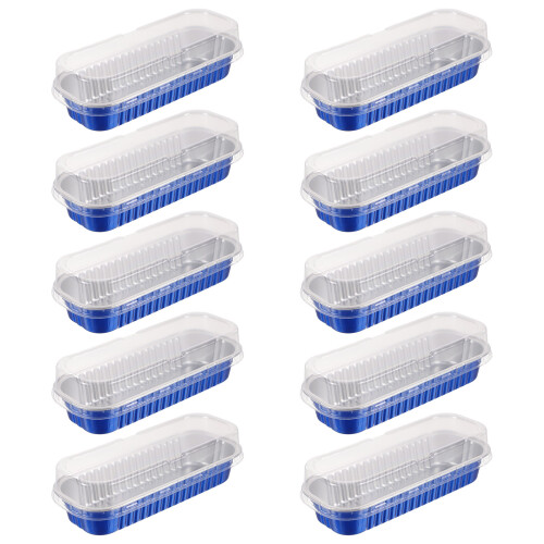 20Pcs Engångs Aluminiumfolie Mini Brödformar