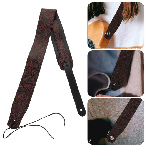 1 De Correia Couro Pu Para Guitarra E Baixo ( ) 2