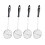 4Pièces Acier Noir Cuisine Maison Écumoire Polyvalente 1
