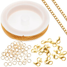 Conjunto De Pulseira Com Fecho E Anéis Abertos