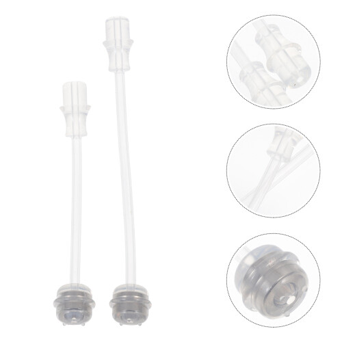 2 Unidades Acessórios Para Mamadeira Silicone Transparente 2