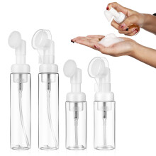 4 pcs 60ml 100ml refillable foaming soap bottles with brush head