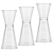 3Pcs Dubbelsidig Mätcup Jigger Mätare Cocktail Bar Drink Mätcup
