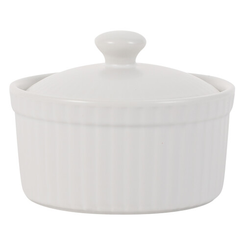 1 Styk Ceramic Souffléform Med Lock För Ångkokning 2