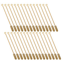 30 Teile Broschien Stick Basis Kupfer 70 Mm Mit Stopper