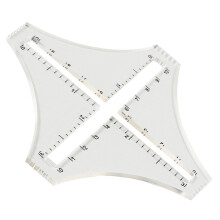 Fabric Skärare Ruler Kvilters Transparent Täthet