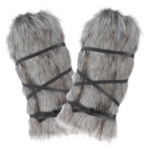 2St Varmhavsläders Viking Faux Fur Skohölje 40Cm