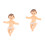 2 Stks Mini Beeldje Baby Figuur Decoratie 6