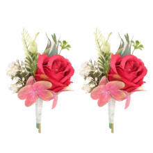 2 Stuks Bruiloft Simulatie Voor Bruidsjurk En Man Broche