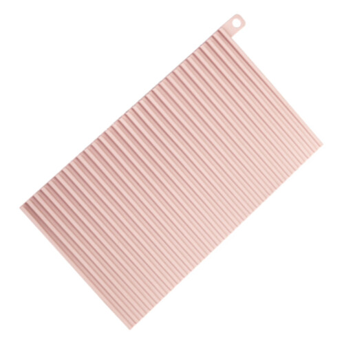 Folding Pink Silicone Washboard for Home Use Non-Slip Durable 2