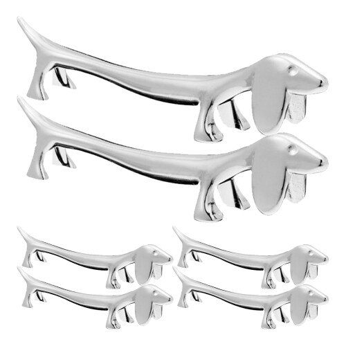 6Pcs -Legerings Chopstick , Hundformade Metallhållare